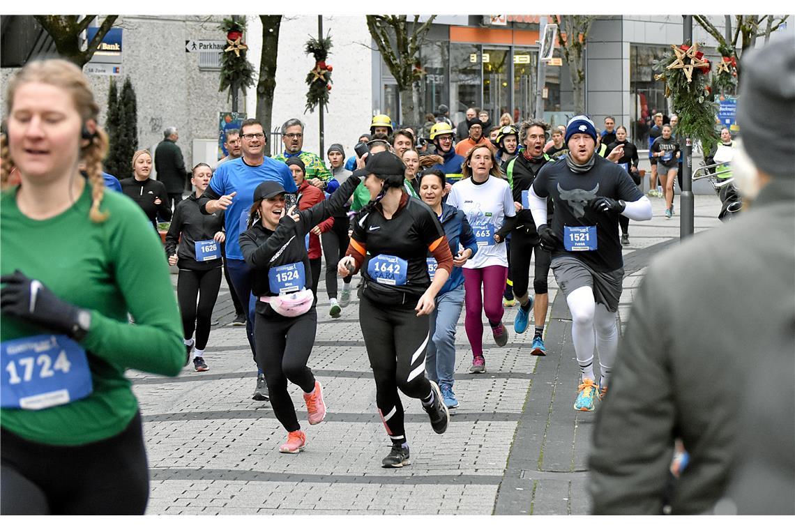 Schnell noch ein Foto für Instagram während dem Lauf durch die Grabenstraße.