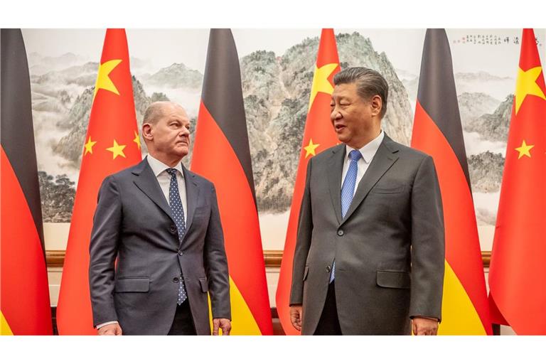 Scholz hatte Xi zuletzt im April während einer China-Reise in Peking getroffen. (Archivbild)