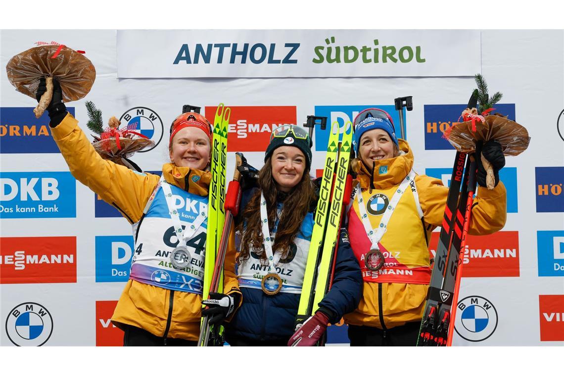 Selina Grotian (l) und Franziska Preuß (r) müssen nur einer den Vortritt lassen.