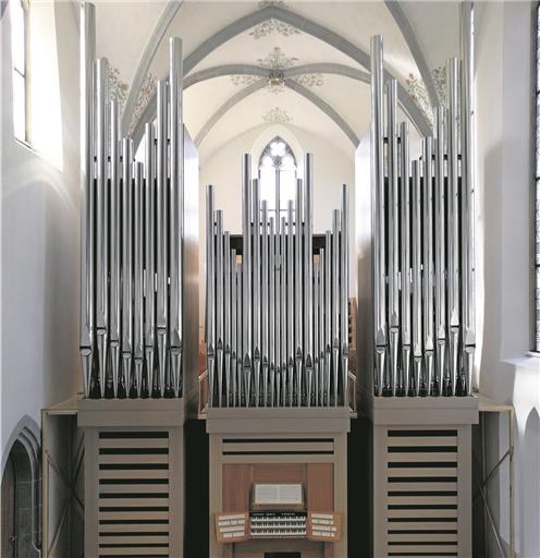 Sicht auf die neue Orgel – in einem Monat wird sie eingeweiht. Foto: G. Mayer