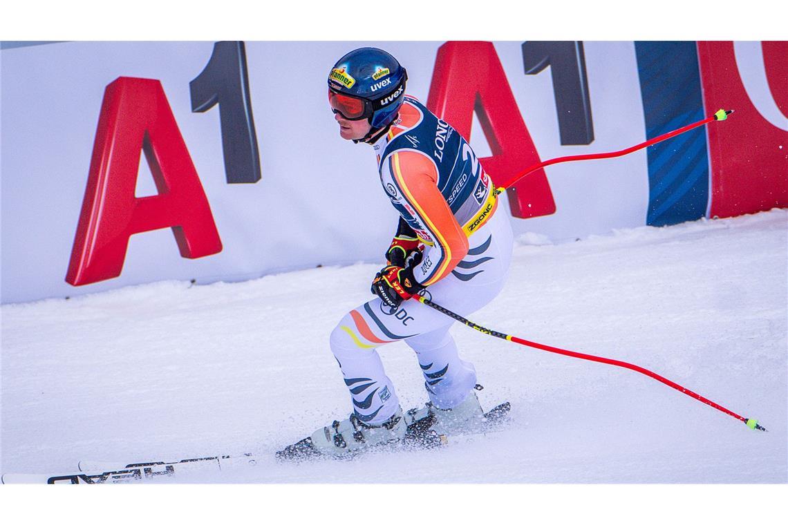 Simon Jocher belegte in der Abfahrt der Team-Kombination nur Platz 18.