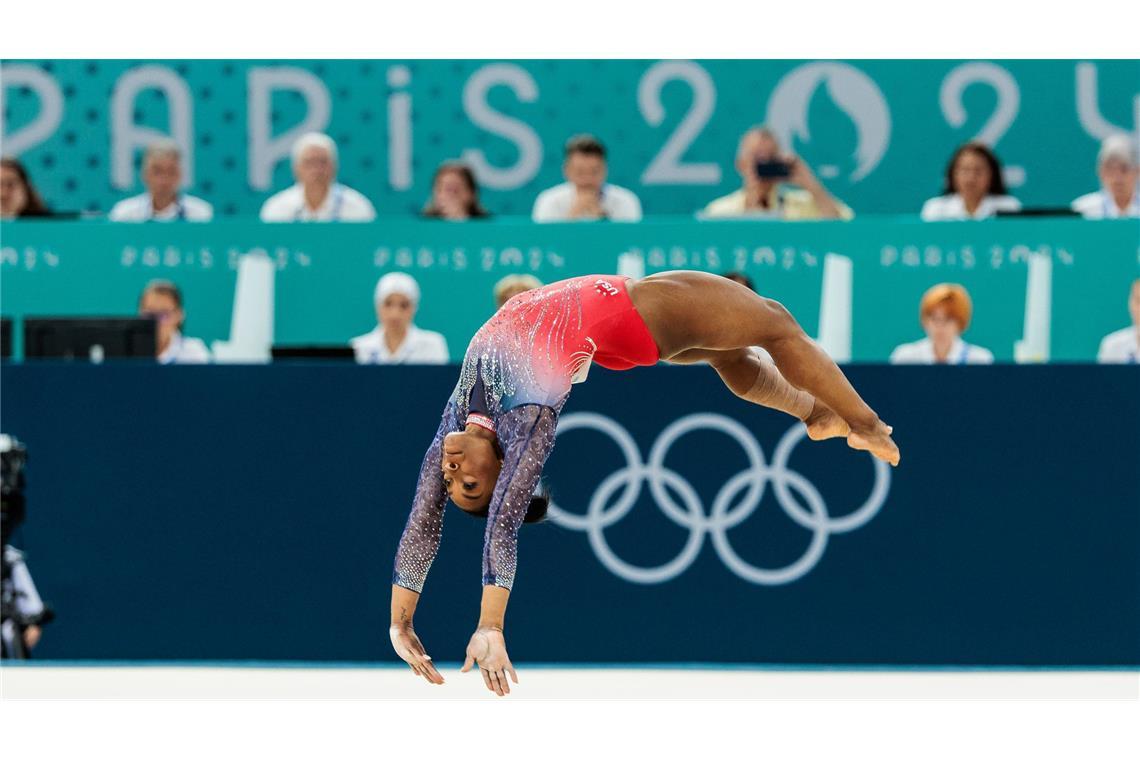 Simone Biles prägte die Olympischen Spiele von Paris.