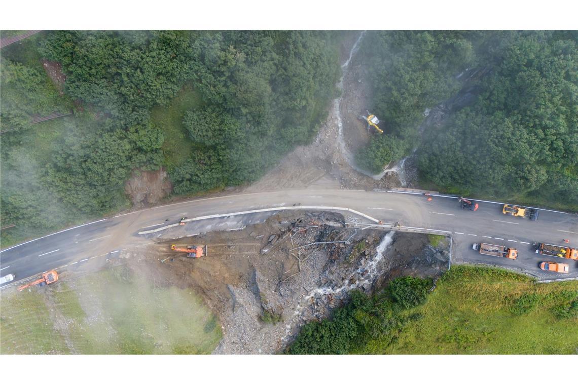 So sah die Arlbergstraße nach dem Unwetter aus. (Archivbild)