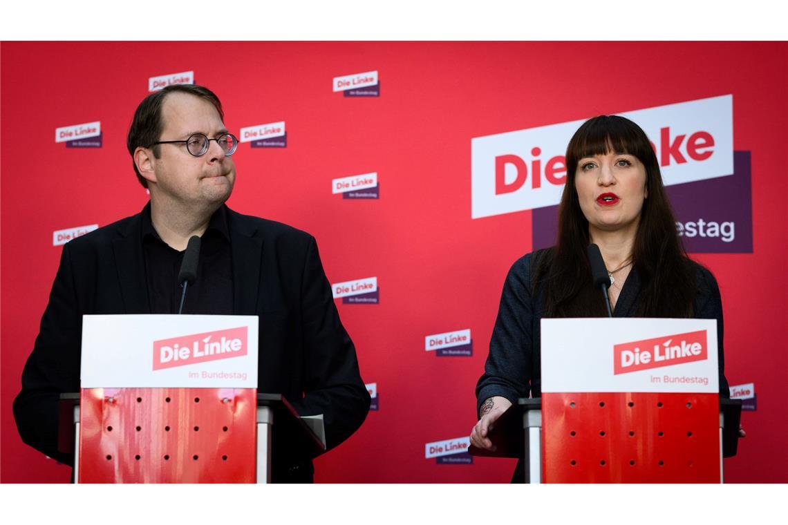 Sören Pellmann und Heidi Reichinnek kündigen einen Eilantrag vor dem Bundesverfassungsgericht an.