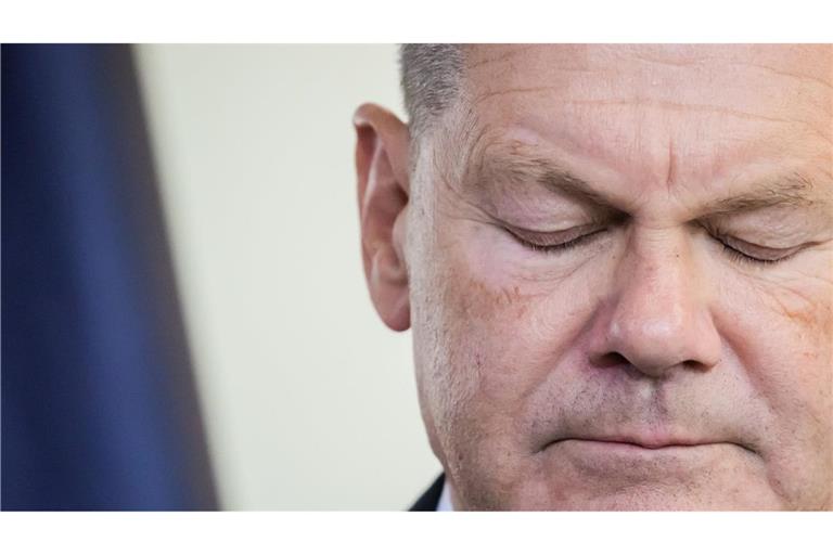 Sozialdemokrat Olaf Scholz: „Schließen Sie für einen Moment die Augen, Herr Bundeskanzler!“