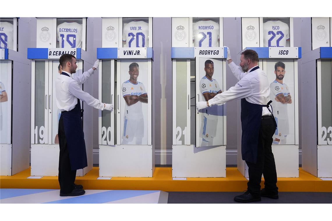 Spinde aus der Umkleidekabine der ersten Mannschaft von Real Madrid im Santiago-Bernabéu-Stadion werden bei Sotheby's in London online versteigert.