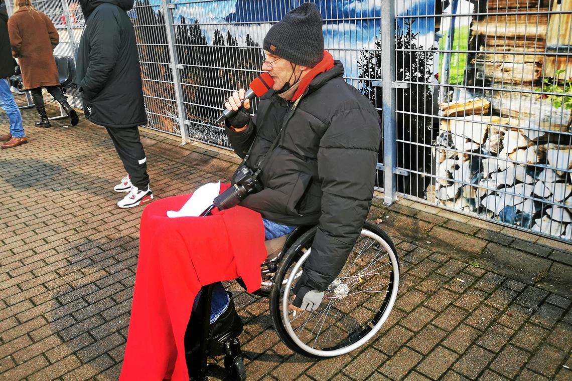 Stadionsprecher Tankred Volkmer ließ seinem Frust nach dem Spiel freien Lauf.