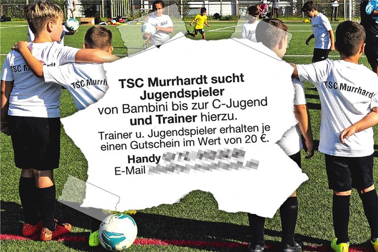 Stein des Anstoßes ist die Zeitungsannonce des TSC Murrhardt, die hier in einer Collage auf einem Archivfoto zu sehen ist. Foto: J. Fiedler