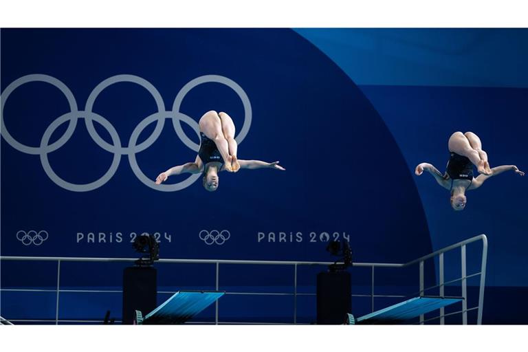 Synchron, aber ohne Medaille: die Wasserspringerinnen Lena Hentschel und Jette Müller.