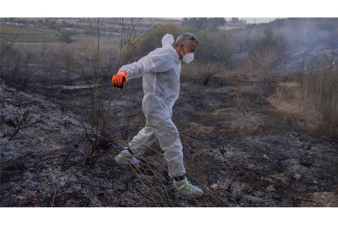 Teil der Huthi-Raketen sind in Israel auf offenem Gelände eingeschlagen.