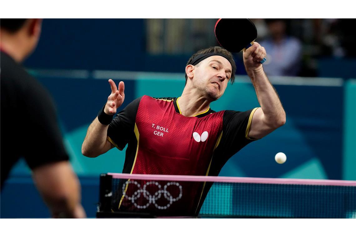 Timo Boll startet erfolgreich in seine letzten Olympischen Spiele.