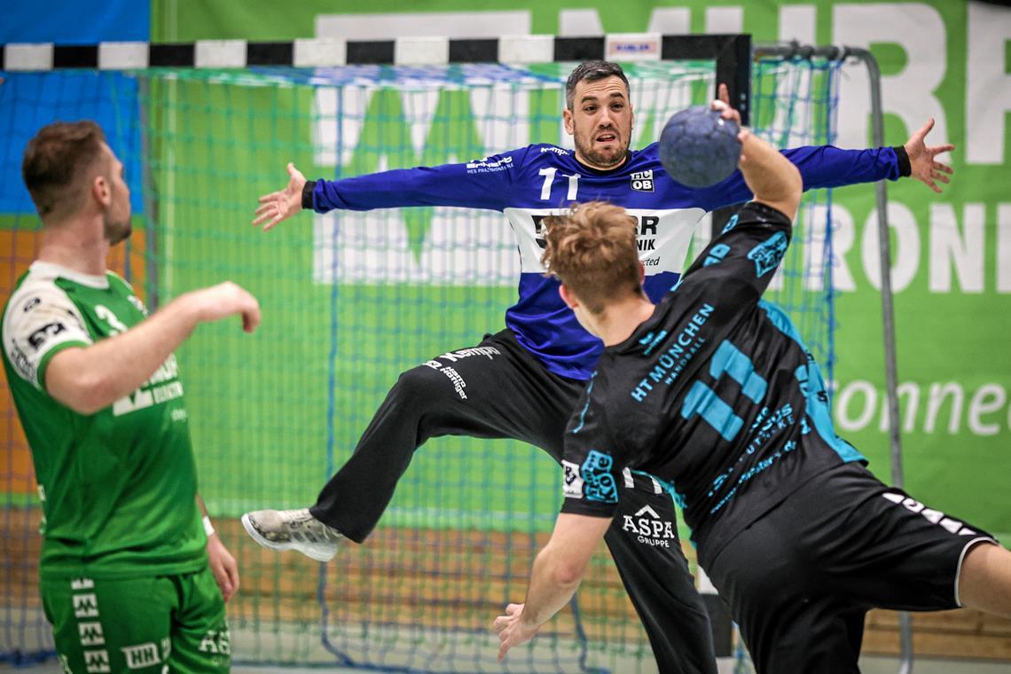 Torwart Levin Stasch stand zuletzt oft im Blickpunkt und zeigte dabei, dass er für Oppenweiler/Backnang ein Gewinn ist. Foto: Alexander Becher