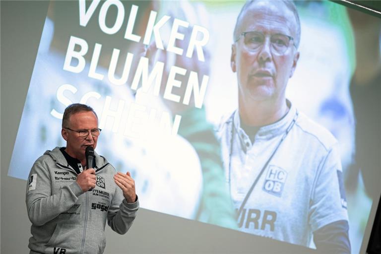 Trainer Volker Blumenschein kann sich vorstellen, dem HC Oppenweiler/Backnang in anderer Form erhalten zu bleiben. Foto: Alexander Becher