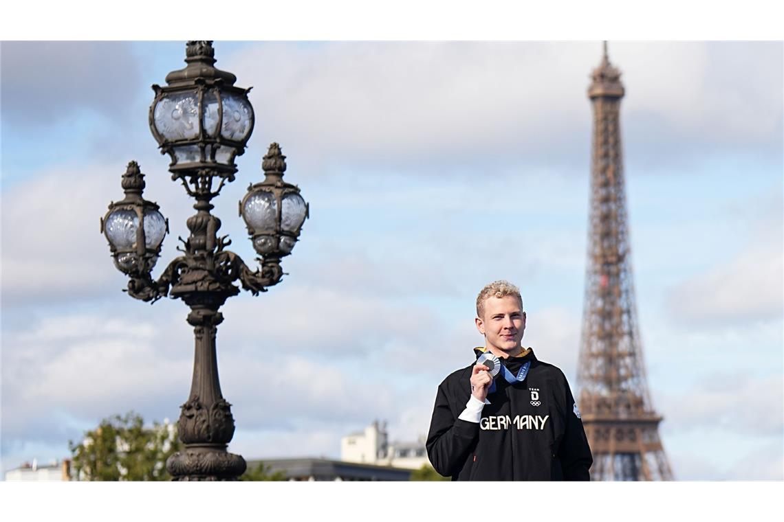 Überraschungssilber für Freiwasserschwimmer Oliver Klemet in Paris.