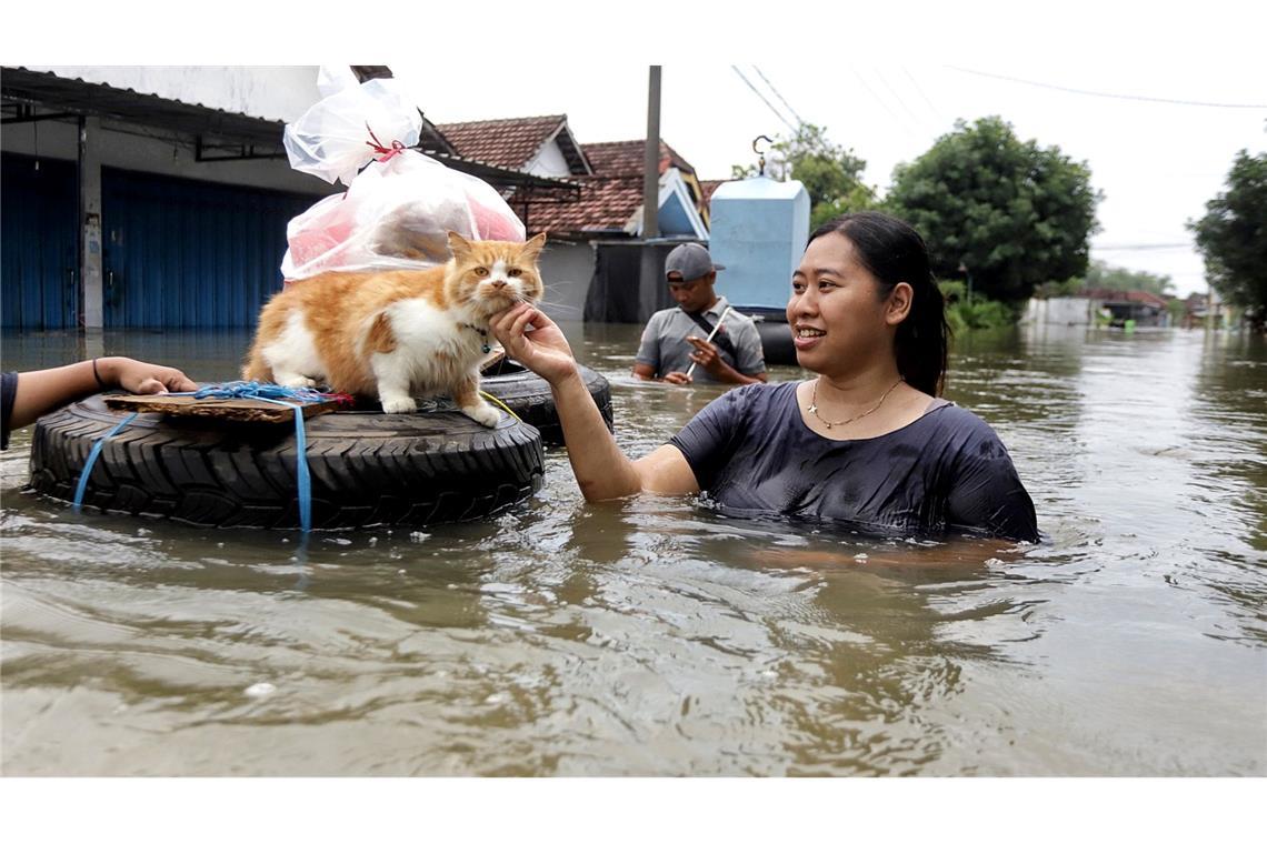 Überschwemmung in Indonesien