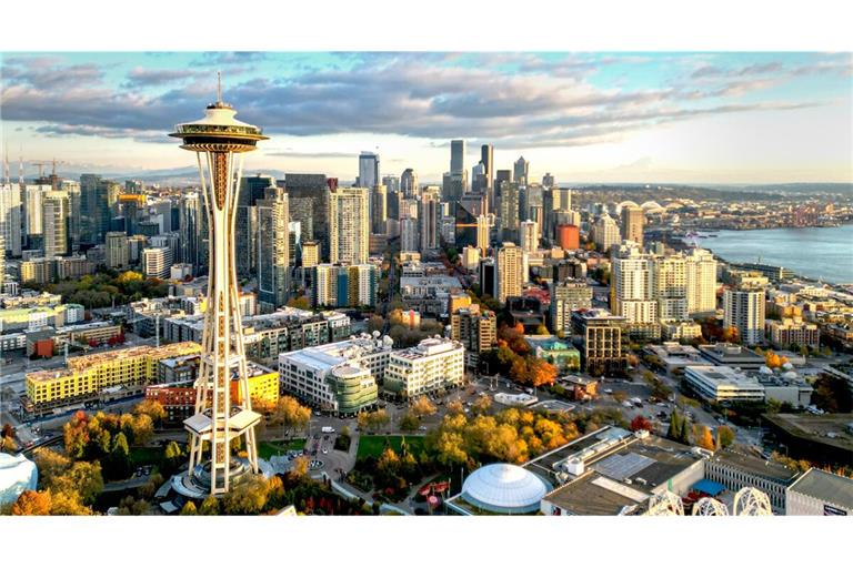 Ufo auf drei Beinen: 2017 wurde die Space Needle für 100 Millionen Dollar renoviert.