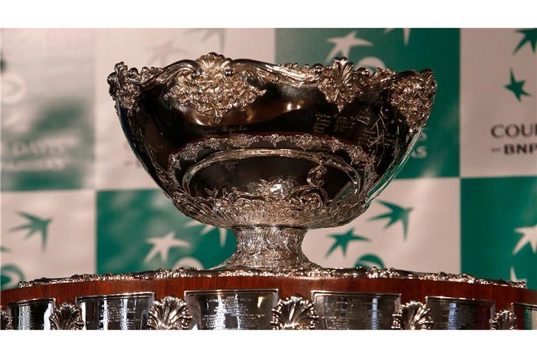 Um diesen Pokal geht es im Davis Cup.