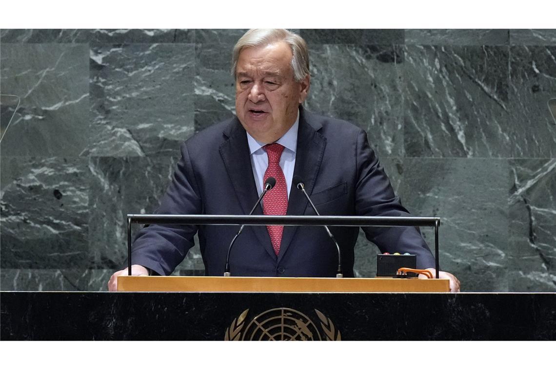 UN-Generalsekretär António Guterres wurde von Israel zur „unerwünschten Person“ erklärt (Archivfoto).