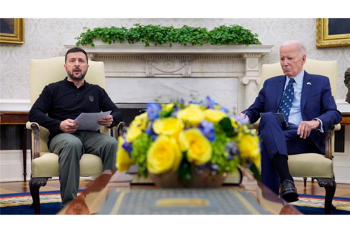 US-Präsident Biden empfängt Selenskyj im Weißen Haus. (Archivbild)