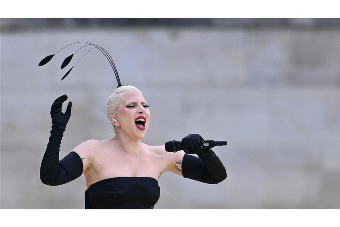 US-Sängerin Lady Gaga bei ihrer Perfomance