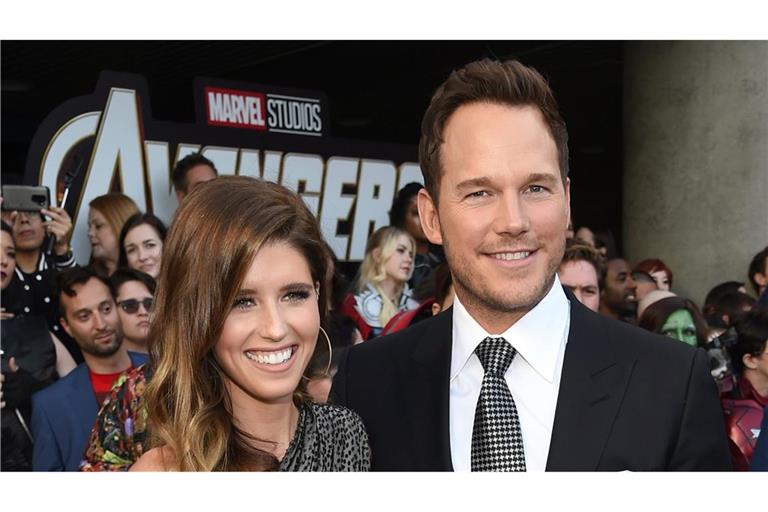 US-Schauspieler Chris Pratt mit seiner Frau Katherine Schwarzenegger, der Tochter von Arnold Schwarzenegger