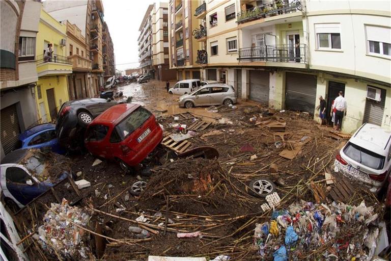 Verwüstungen in der Region Valencia.