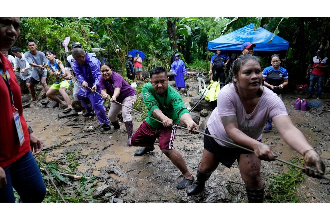 Viele der Todesopfer auf den Philippinen starben bei Erdrutschen.