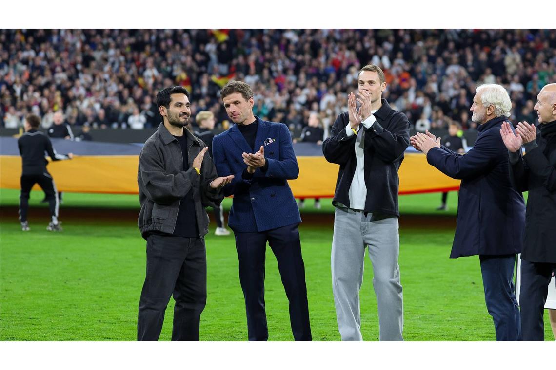 Vier große deutsche Fußball-Helden wurden vor der Partie gegen die Niederlande verabschiedet. (Archivbild)