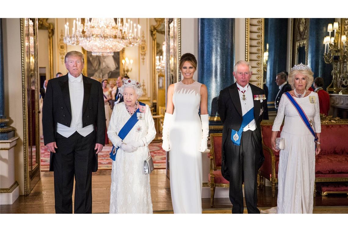 Von der Queen und dem royalen Prunk zeigte sich Trump beeindruckt. (Archivbild)