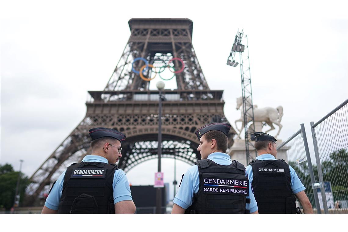 Vor dem Start der Sommerspiele ist die Polizeipräsenz in Paris deutlich erhöht worden.