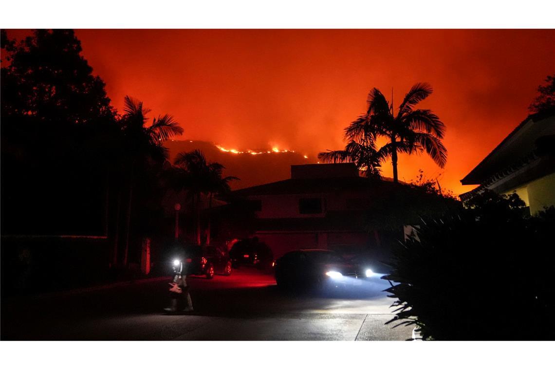 Waldbrand bei Malibu in Kalifornien.