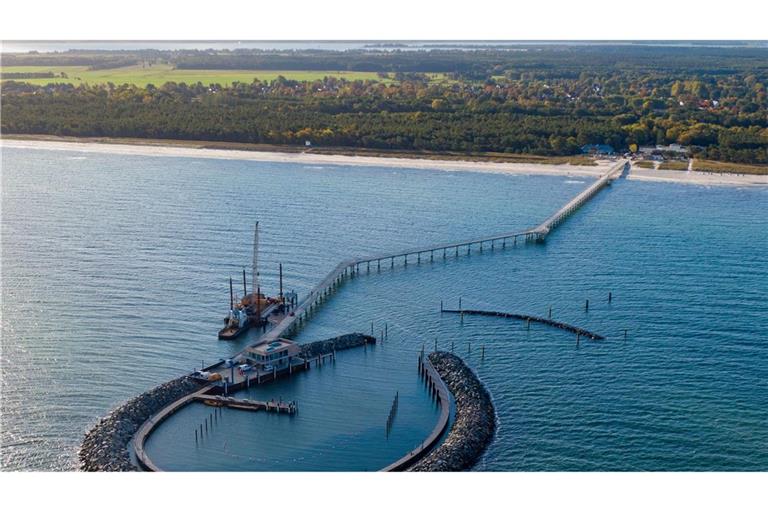 Weit hinaus - mit gut 720 Metern längste Seebrücke im Ostseeraum