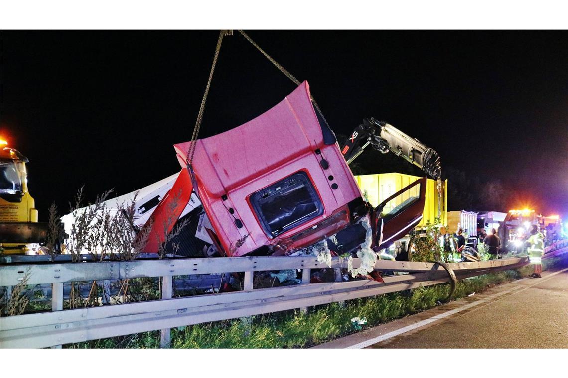 Weitere Bilder vom Unfall auf der A6.