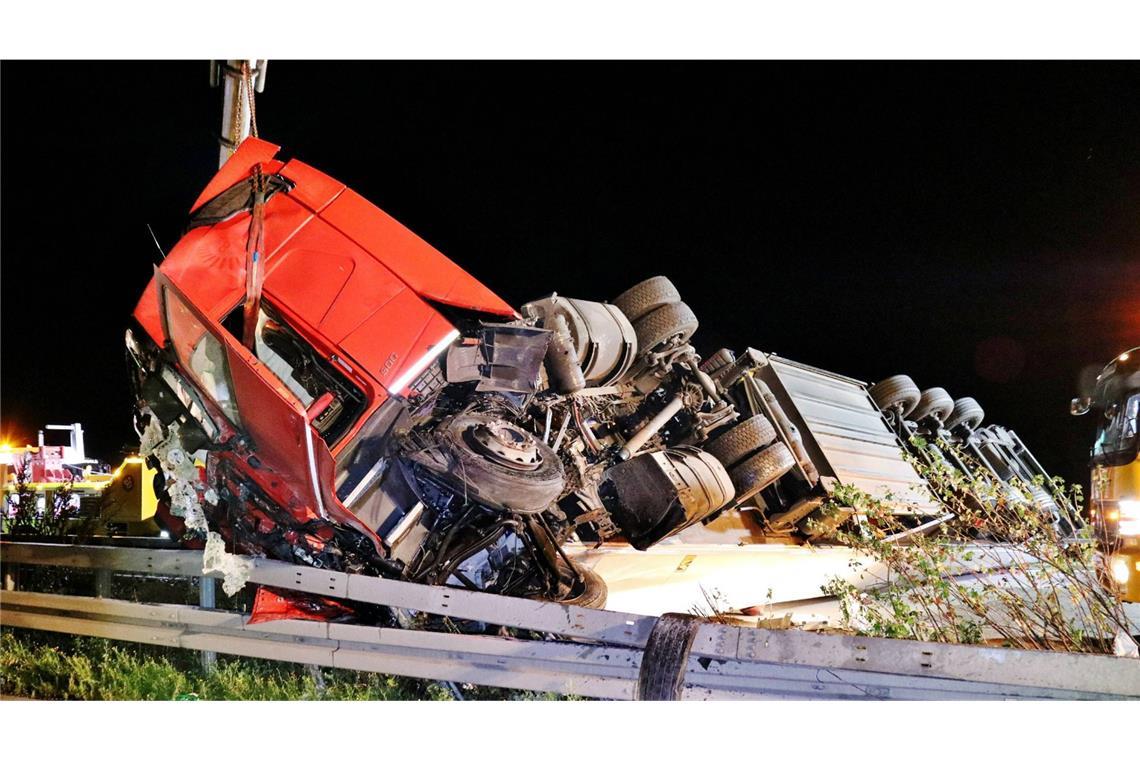 Weitere Bilder vom Unfall auf der A6.