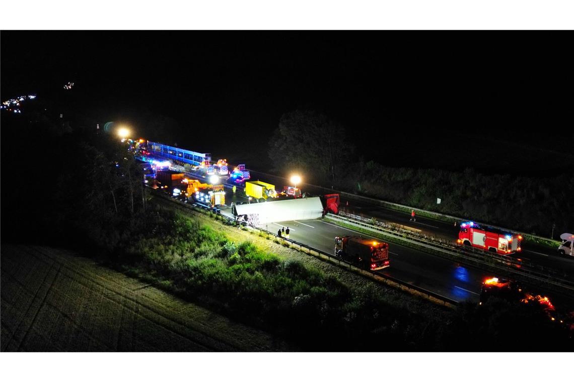 Weitere Bilder vom Unfall auf der A6.