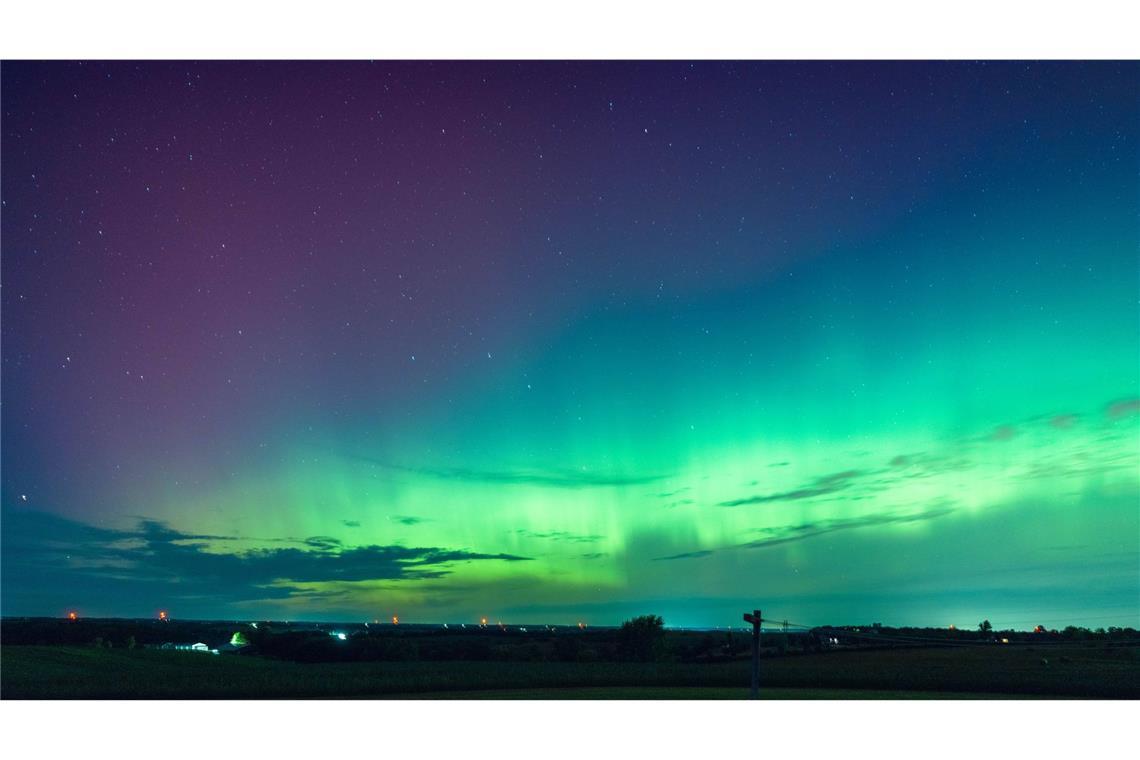 Weitere Bilder von den Polarlichtern, die in der Nacht zum 13. August zu sehen waren.