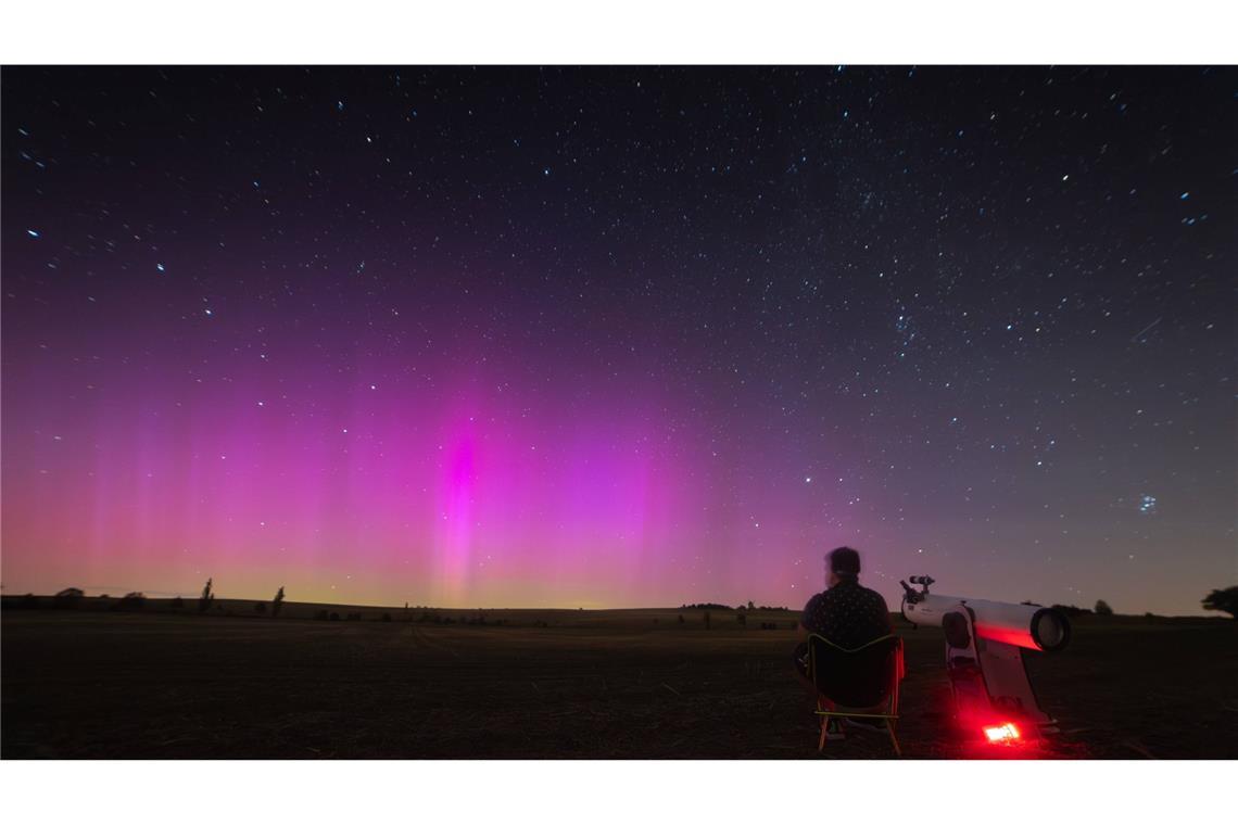 Weitere Bilder von den Polarlichtern, die in der Nacht zum 13. August zu sehen waren.