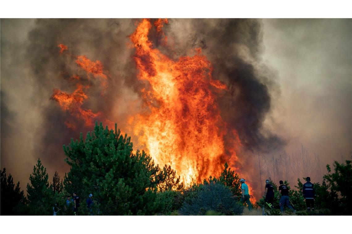 Wie oft im Sommer bei Extremhitze wüten wieder Waldbrände in Nordmazedonien. (Archivbild)