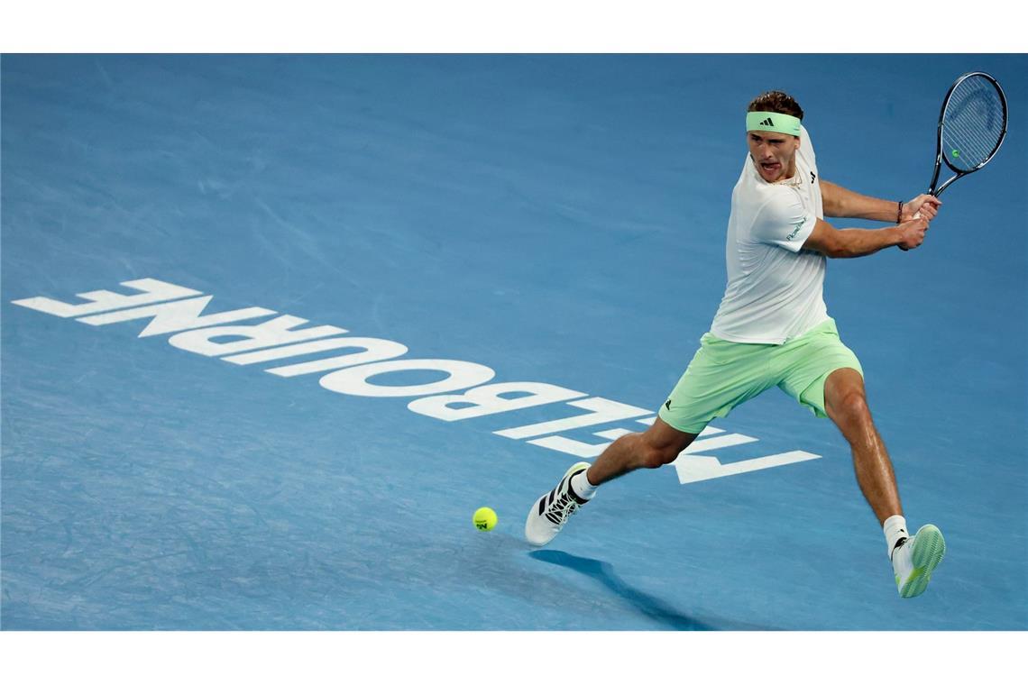 Will bei den Australian Open um seinen ersten Grand-Slam-Turniersieg kämpfen: Alexander Zverev.