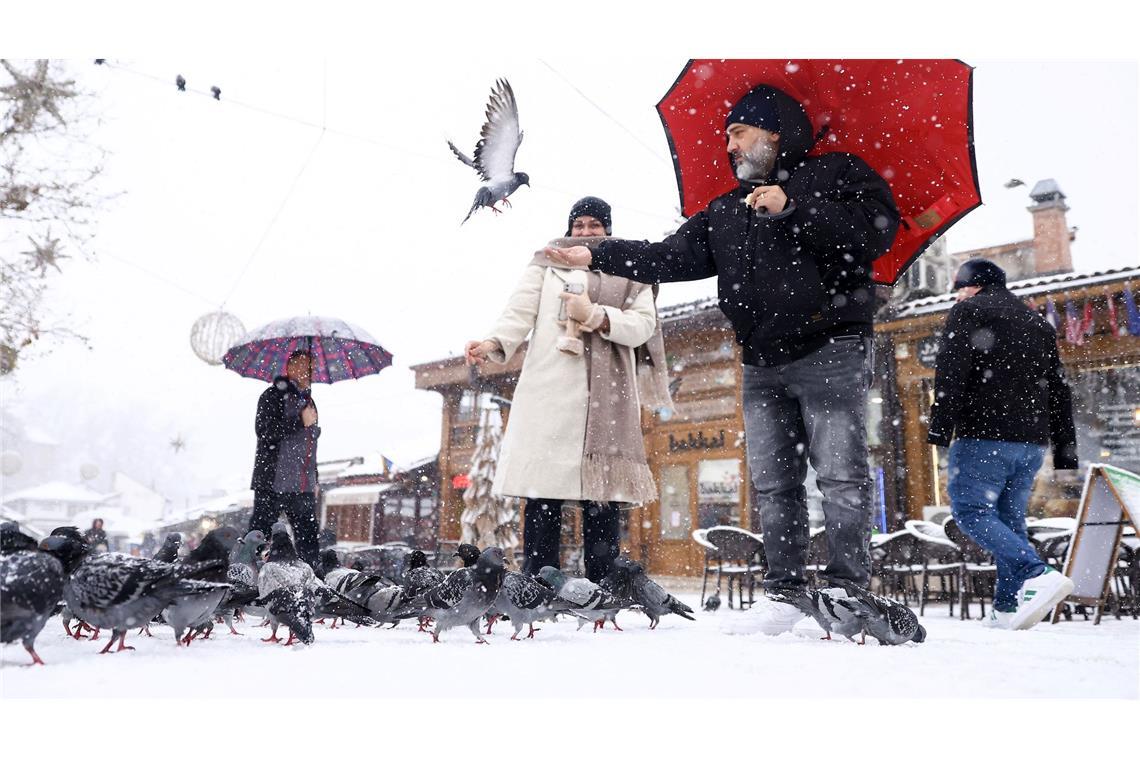 Winterwetter in Bosnien-Herzegowina