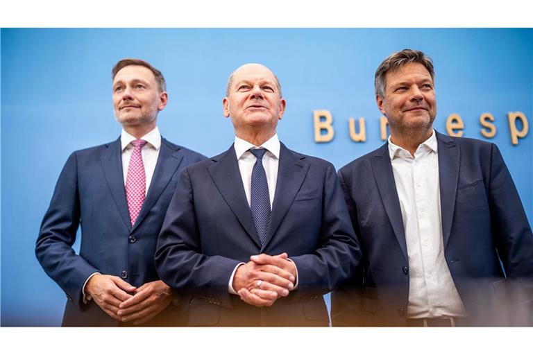 Wollen nochmal anpacken: Lindner, Scholz, Habeck. (Archivbild)