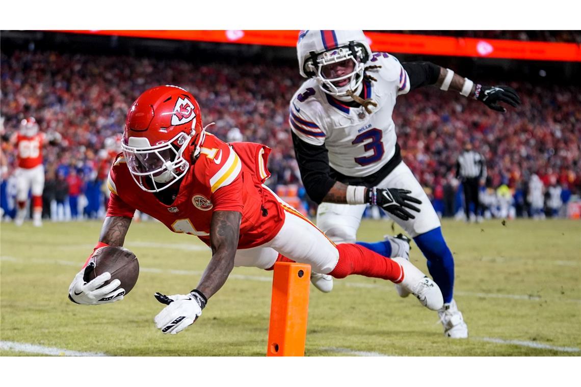 Xavier Worthy hatte einen spektakulären Touchdown für die Chiefs