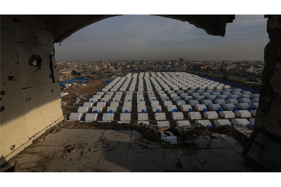 Zelte im Gazastreifen. (Archivbild)