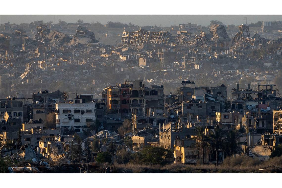 Zerstörte Gebäude im Gazastreifen. (Archivbild)