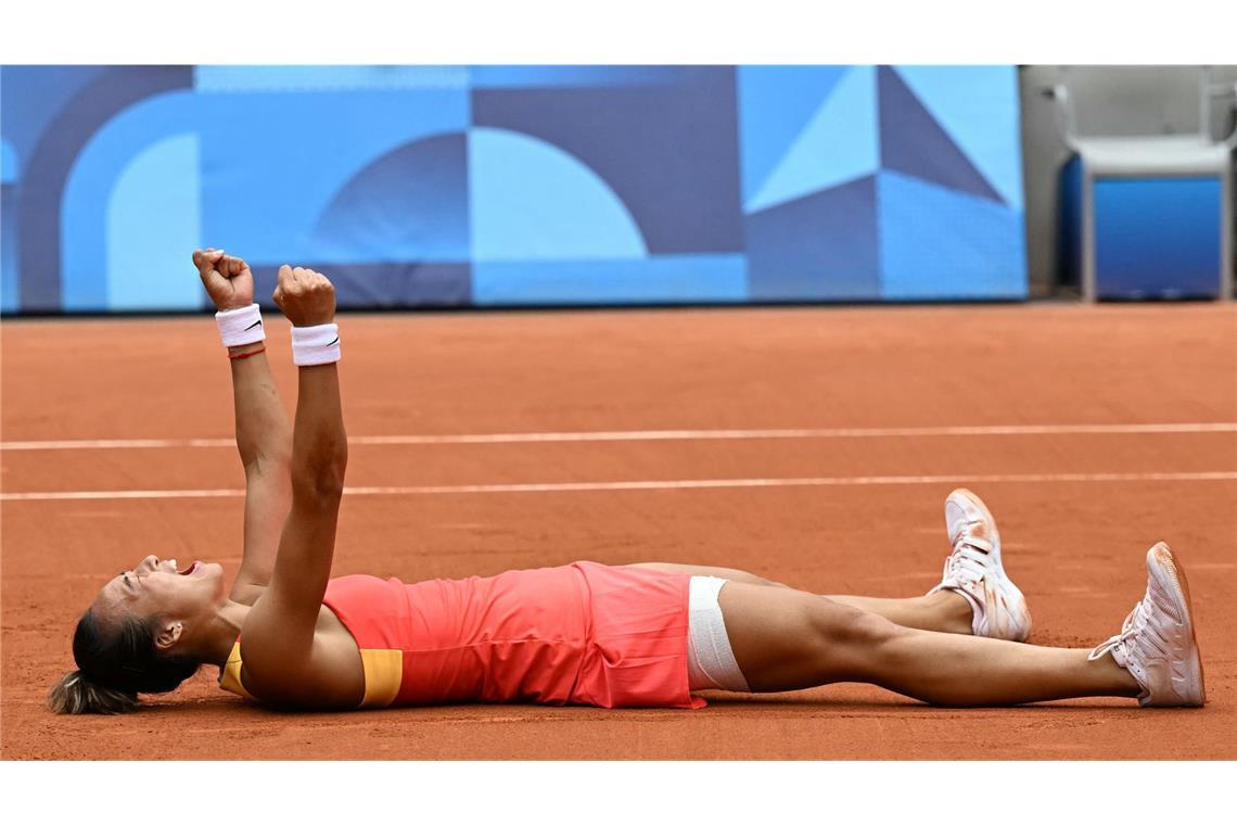 Zheng Qinwen ist die erste chinesische Tennisspielerin, die eine Medaille im Einzel geholt hat.