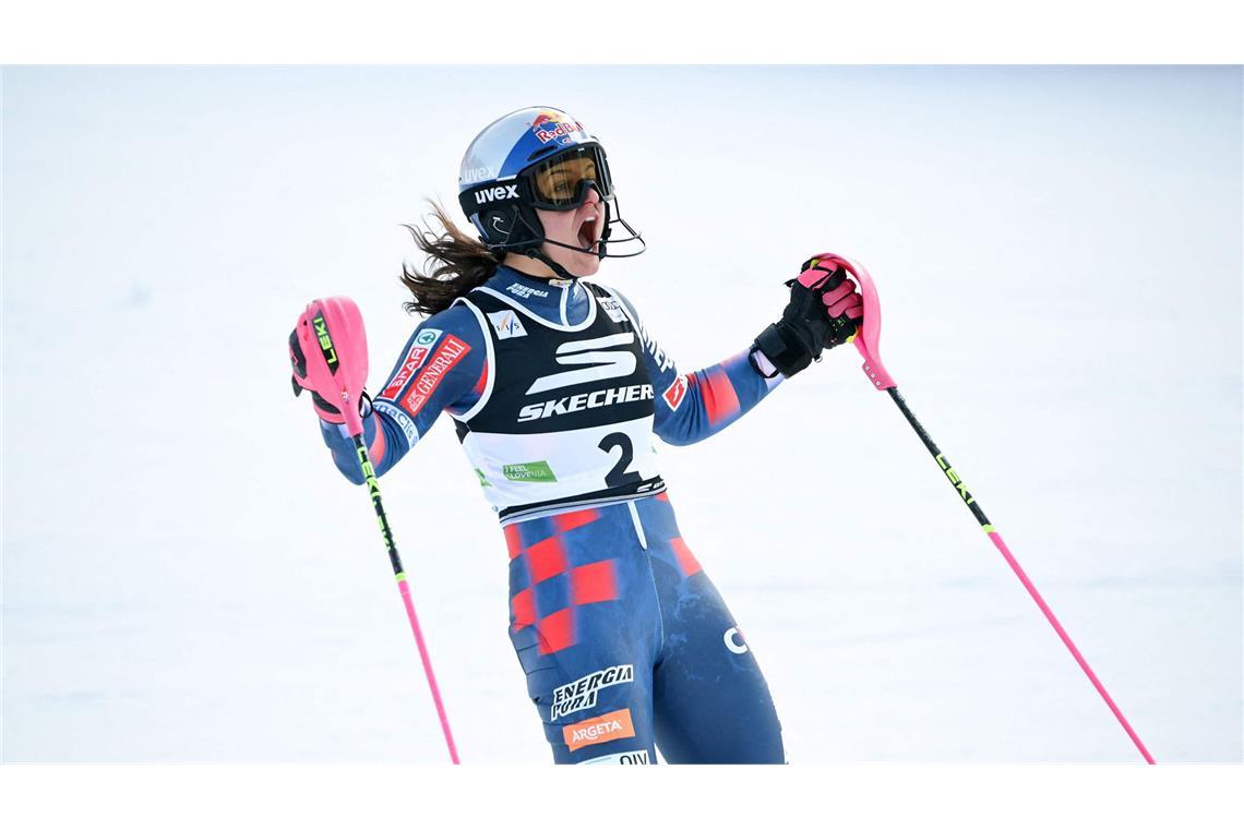 Zrinka Ljutic gewann den Weltcup-Slalom.