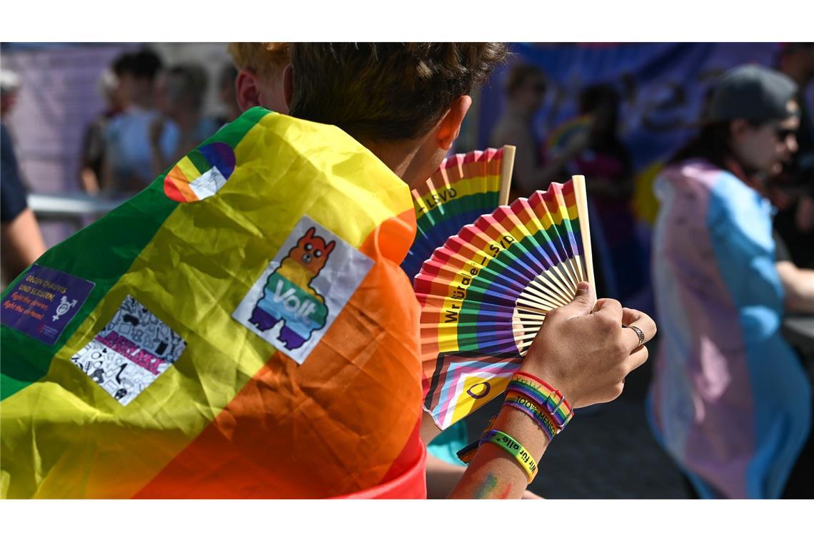 Zum Christopher Street Day in Magdeburg gab es eine queere Parade mit Hunderten Teilnehmerinnen und Teilnehmern durch die Innenstadt. (Archivbild)